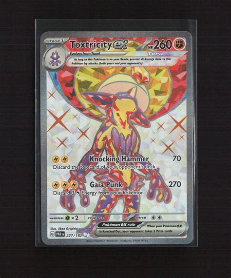 Toxtricity Ex Paradox Rift Full Art Holo Ultra Rare Pokemon