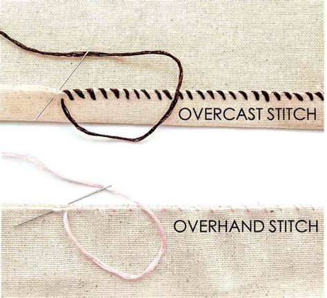 How to Sew an Overhand Stitch - MindyMakes