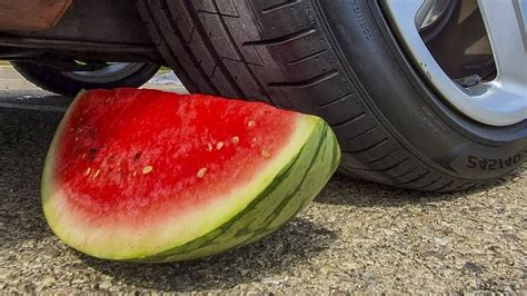 Crushing Crunchy Soft Things By Car EXPERIMENT BIG WATERMELON VS