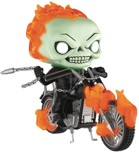 Funko Pop Rides Marvel Classic Ghost Rider With Bike Glow In The