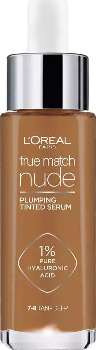 L Oreal True Match Nude Plumping Tinted Serum 7 8 Tan Deep 30ml