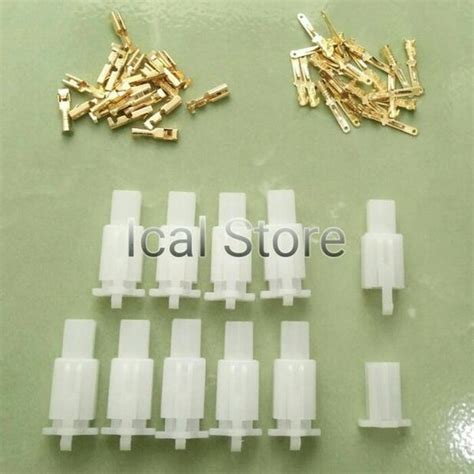 Jual Socket 2 Pin Skun Kecil Isi 10 Pasang Connector Kabel Motor Di