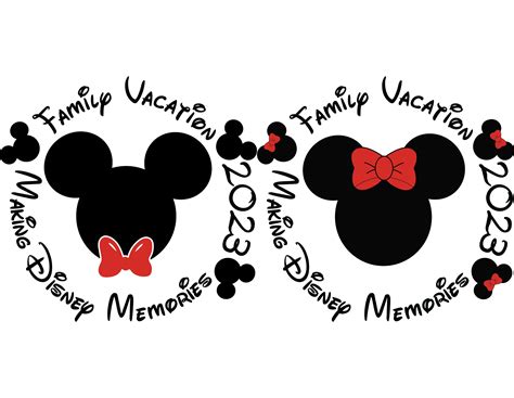 Bundle Family Vacation - Making Disney Memories 2023 SVG - Instant Dow