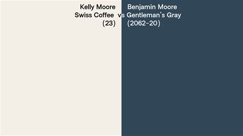 Kelly Moore Swiss Coffee Vs Benjamin Moore Gentleman S Gray