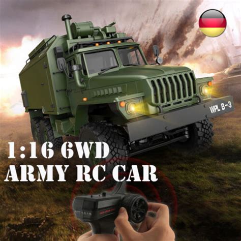 WPL 1 16 2 4G 6WD RC Armee Auto Militär Kommandofahrzeug Ferngesteuert