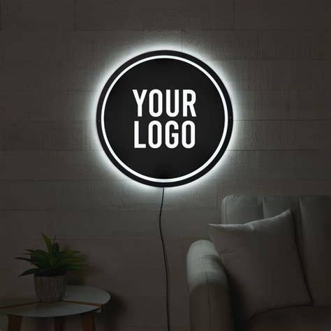 Custom Business Logo Illuminated LED Sign | Zazzle in 2024 | Business ...