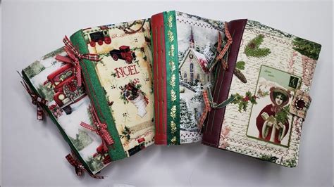 Christmas Junk Journals With Embellishment Kits Junk Journals Shabby