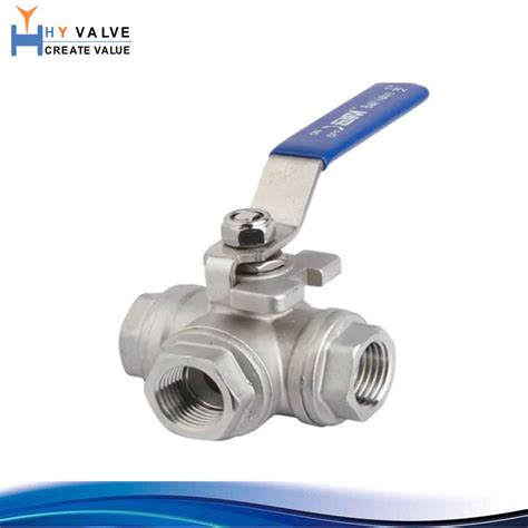 3 Way Ball Valve With Mounting Pad L Type Or T Type China Valve And