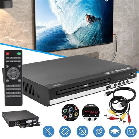 ODTWARZACZ DVD DO TELEWIZORA CD DVD VCD Z GNIAZDEM USB WYJŚCIE HDMI I