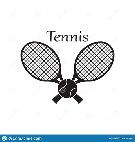 Tennis Sport Logo Icon Design Badge Template Stock Vector