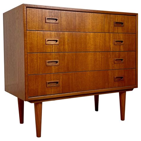 Midcentury Danish Teak Chest Of Drawers For Sale At Stdibs