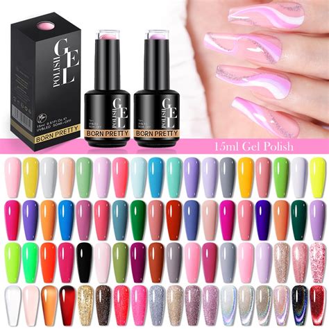 Born Pretty Gel Nail Polish Soak Off Vernis Semi Permanent Nude Green Color Spring Summer Series