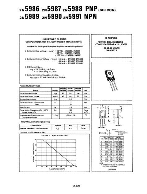 2N5990 TRANSISTORS Datasheet Distribuidor Stock Y Mejor Precio