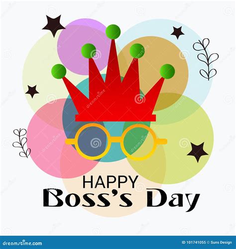 Happy Boss`s Day. stock illustration. Illustration of date - 101741055