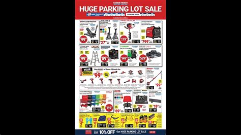 Harbor Freight Parking Lot Sale October October Youtube