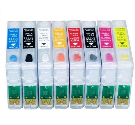 Empty 87 Refillable Ink Cartridge With Auto Reset Permanent Chip For