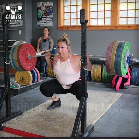 Sam Back Squat Catalyst Athletics Olympic Weightlifting Photo Library