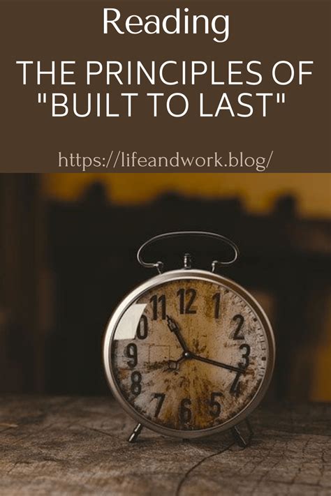 The Principles Of Built To Last”