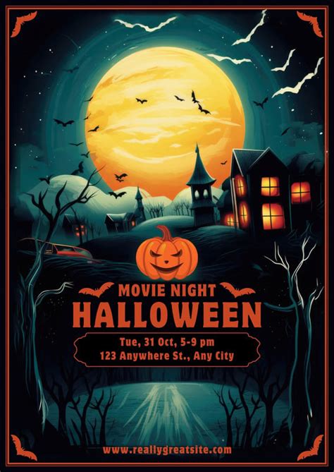 Free Customizable Movie Night Poster Templates Canva