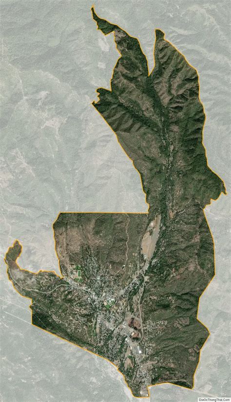 Map of Weaverville CDP, California - Thong Thai Real