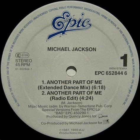 Michael Jackson Another Part Of Me Extended Dance Mix