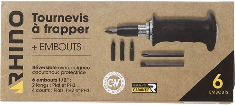 KS TOOLS 515 1003 Coffret de tournevis à frapper avec embouts 11