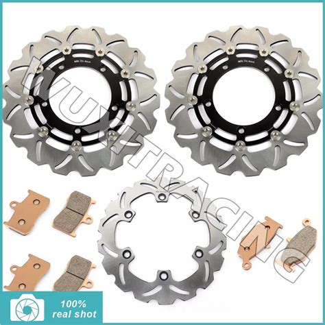 Full Set Front Rear Brake Discs Rotors Pads Fit For Suzuki GSX 1300 B