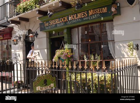 The Sherlock Holmes museum in Baker Street. 221b Baker Street is the ...