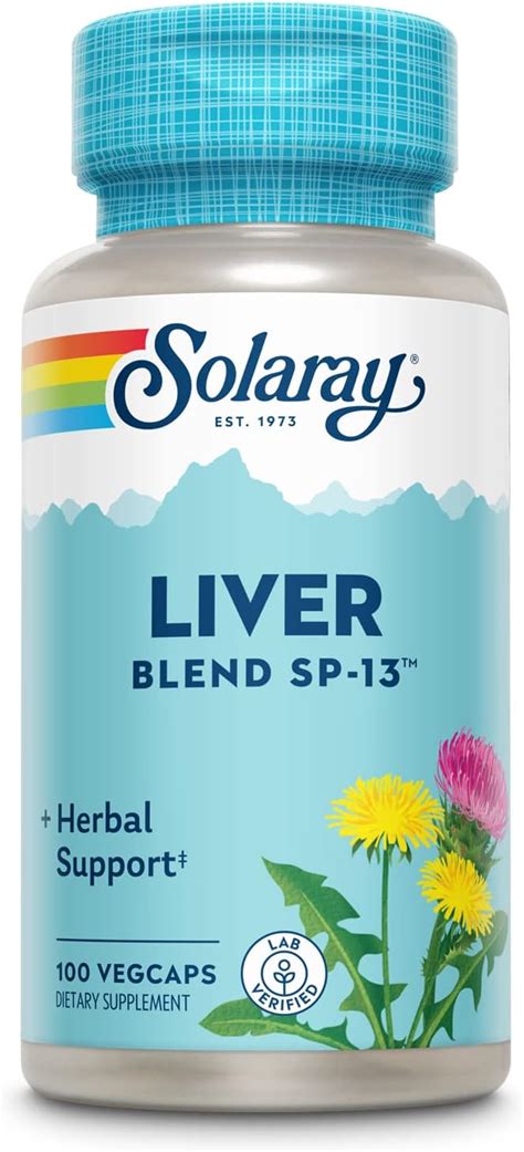 Amazon Solaray Liver Blend Sp Desintoxicaci N Tradicional De