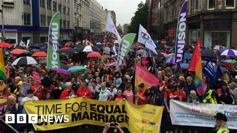 Thousands March In Protest At NI Same Sex Marriage Ban