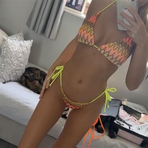 Multi Coloured Bikini Worn Once Depop