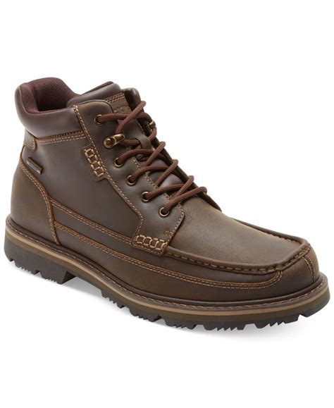 Lyst - Rockport Gentleman's Waterproof Moc Toe Mid Boots in Brown for Men