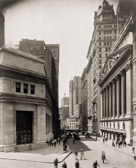 Print Collection New York City Broad Street South From Wall Street