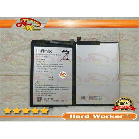 Jual Baterai Original Infinix Hot 11 X662 X662B Battery BL 51BX BL51BX BL 51BX Jakarta