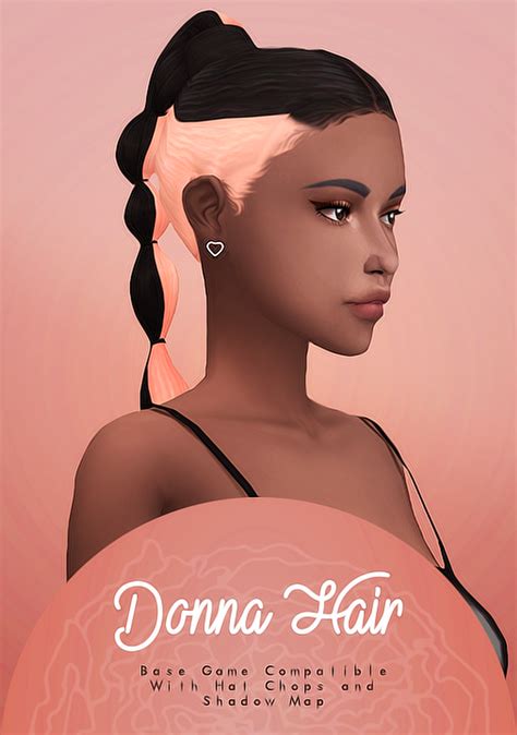 Donna Hair Isjao Sims Hair Sims 4 Sims