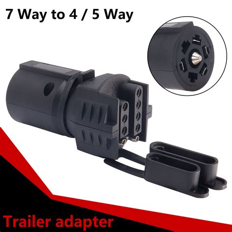 7 Pin Blade to 4/5 Pins Flat Trailer Adapter Wiring Plug RV Tow Lights For Truck | eBay