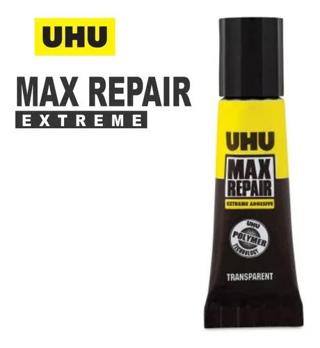 Pegamento Universal Uhu Max Repair Color Transparente No T Xico