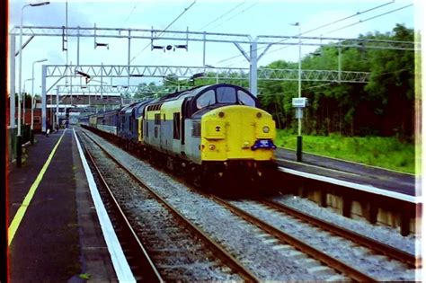 35mm Railway Colour Negative Class 37 038 And 37 029 At Sandbach £195