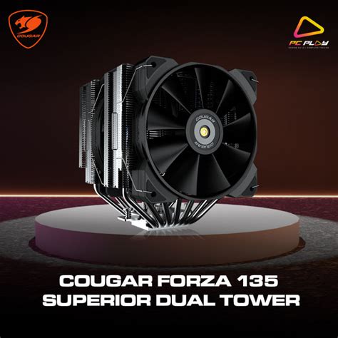 COUGAR FORZA 135 SUPERIOR DUAL TOWER AIR CPU COOLER W 2 MHP FAN 7 HEAT