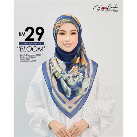 Leeyanarahman Scarves Bicara Hati New Collection Free Brooch Tudung