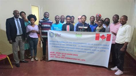 Bukavu Letj Forme Des Organisations De La Soci T Civile Sur La