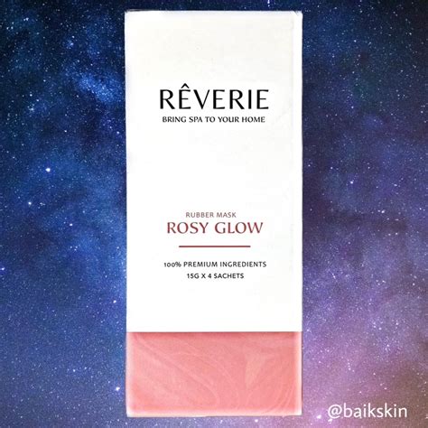 Rosy Glow Reverie Rubber Facial Mask Shopee Malaysia