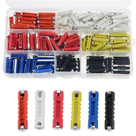 200pcs Box 5a 30amp Classic Car Auto Fuses Kit Ceramic Car Fuse Bullet Automotive European Fuse