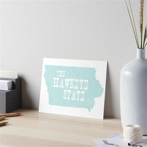 Iowa State Motto Slogan Art Board Print By Surgedesigns Redbubble