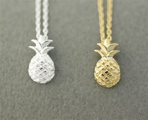 Cute Pineapple Pendant Necklaces In 2 Colors N0611g On Luulla