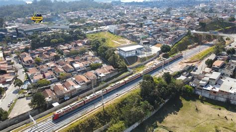 Esta O Mendes Vila Natal Linha Esmeralda Veja Teste De Trens Na Via