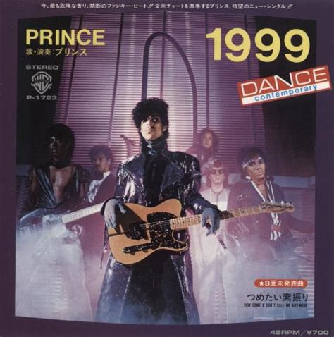 Prince 1999 Nineteen Ninety Nine Japanese 7 Vinyl Single 7 Inch