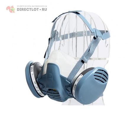 Полумаска Spirotek HM8500 + пара противопылевых фильтров Р3, цена за ...