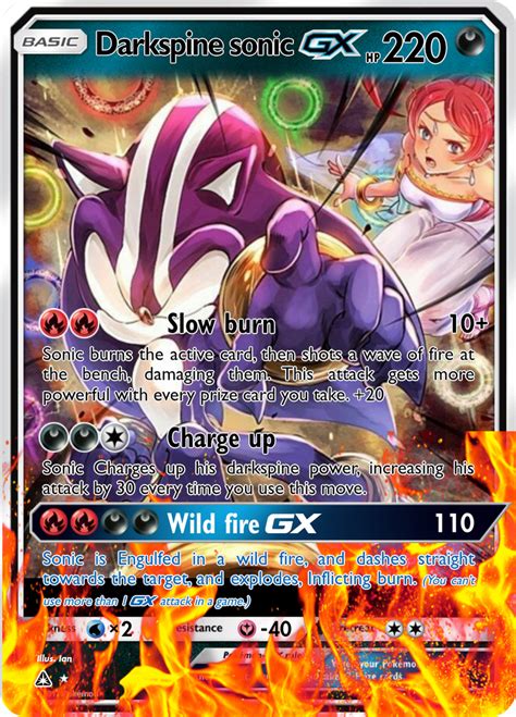 Darkspine Sonic Gx Card By Skymemes On Deviantart