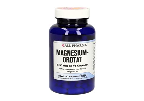 Magnesium Orotat Kapseln Mg Gph Apotheke Zur Universit T Wien